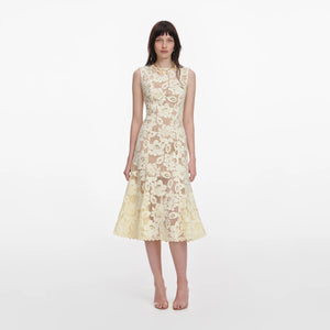 Crochet Lace Midi Dress