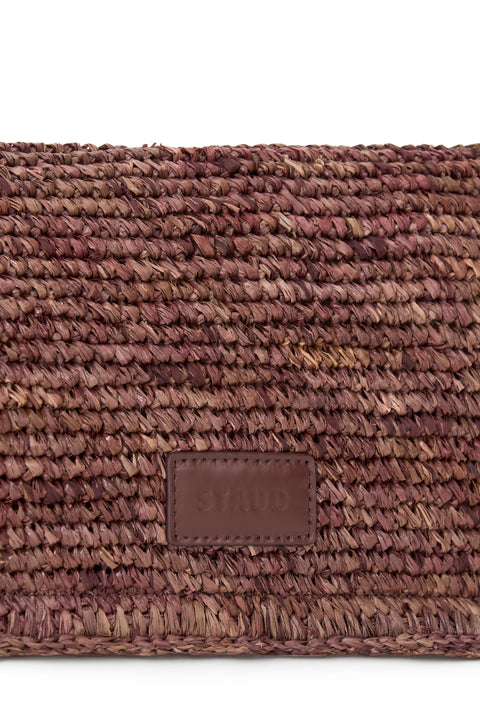 Harlow Bag Raffia Mahogany