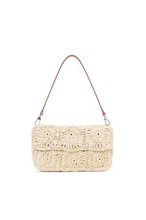 Timmy Crochet Shoulder Bag Natural