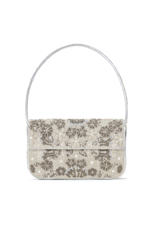 Tommy Beaded Bag Silver Garden Party