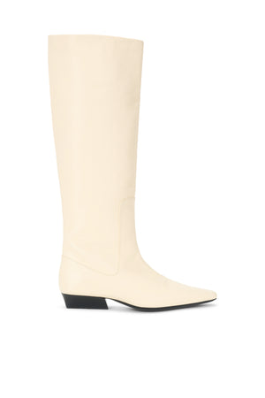 Wally Flat Boot Cream