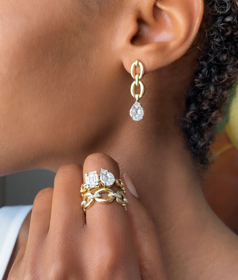 Catena Double Illusion Diamond Ring