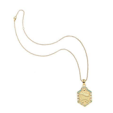 STRONG Shield Pendant Classic Rolo Chain