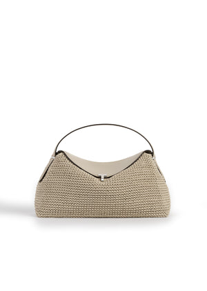 T-Lock Woven Leather Top Handle