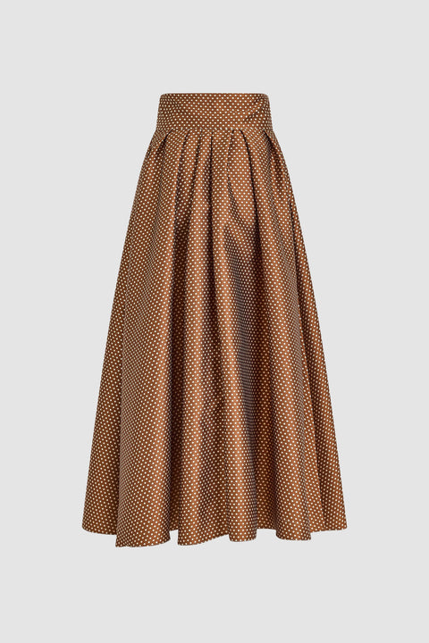 Tie Full Pleated Skirt