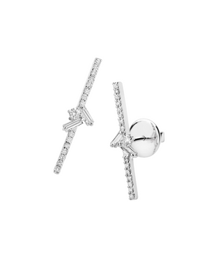 Melange Diamond Flash Earrings