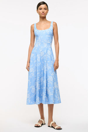 Wells Dress Blue Rose