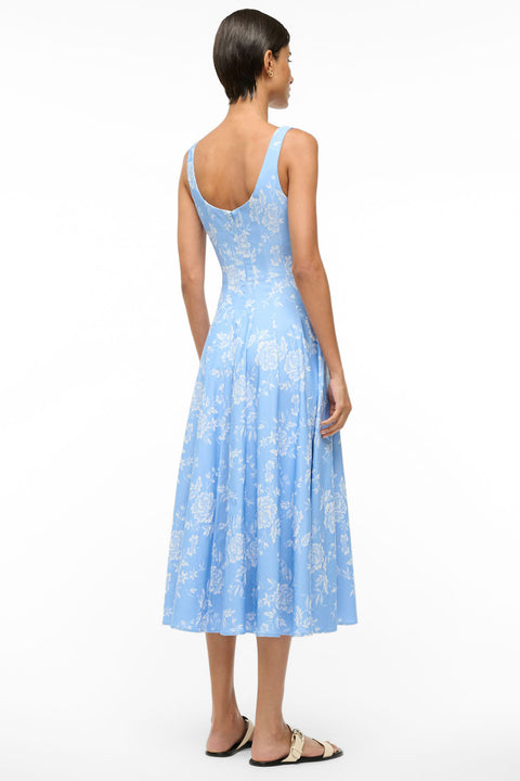 Wells Dress Blue Rose