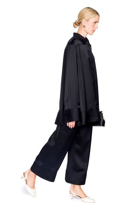 Satin Drawstring Trouser