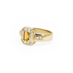 Surya Citrine Ring