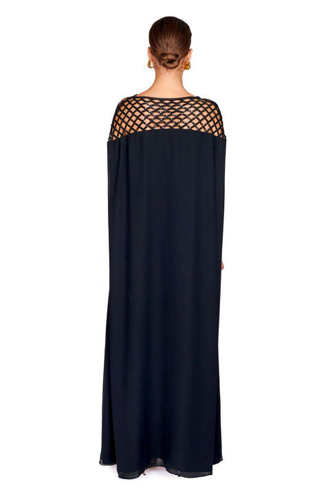 Sequin Caged Shoulder Detail Dress