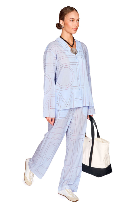 Monogram Cotton-Blend PJ Bottoms