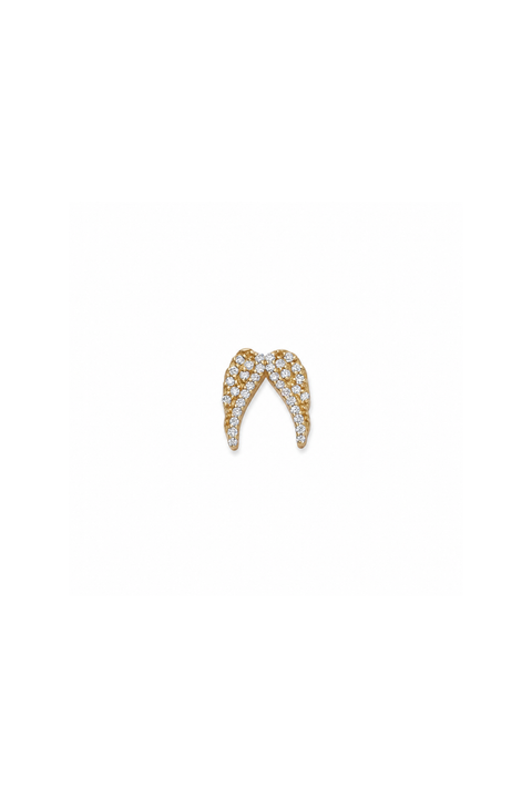 Diamond Angel Wings Charm