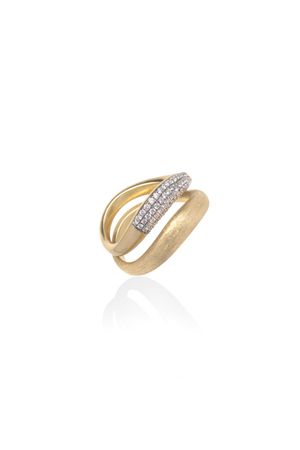 Wave Double Ring Set