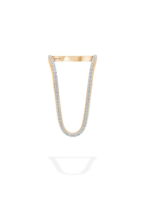 Aurora Ring Half Pave