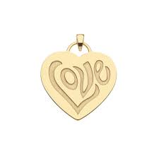 Never Enough LOVE Heart Pendant