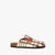 Ghost image of the felt loafer in brown check pattern.