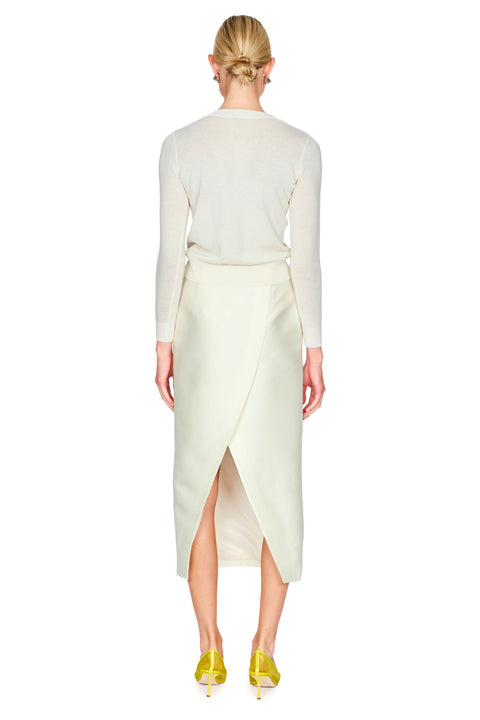Quinn Embellished Wool Midi Skirt