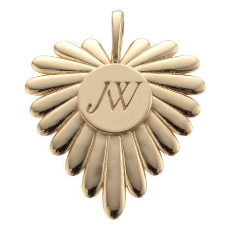 LOVE Full-Heart Pendant Drawn Link Chain