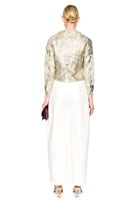 Brocade Embellished Slim Fitted Jacket