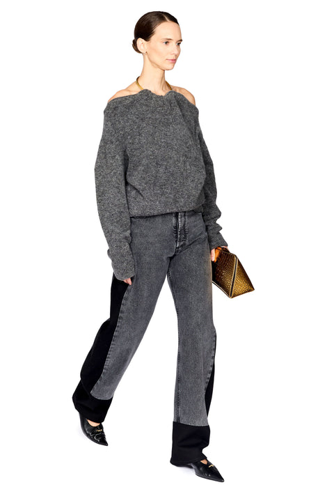 Erin Knit Necklace Off Shoulder Top