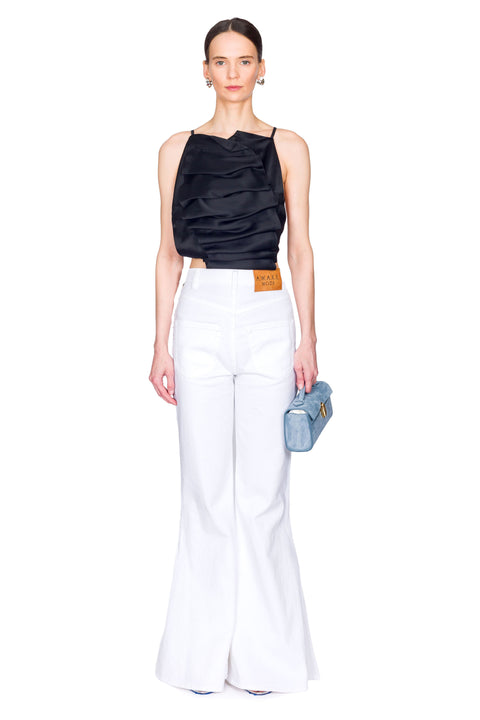 Open Back Bib Front Top
