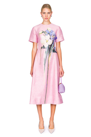 Caroline Short Sleeve Midi Dress