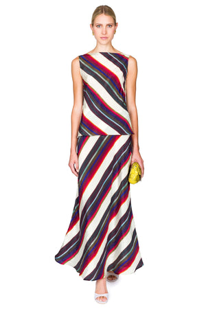 Morris Stripe Cowl Back Shell