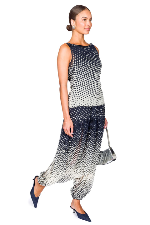 Halftone Wiggle Dot Soft Balloon Pant