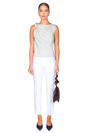 Silk Blend Draped Top