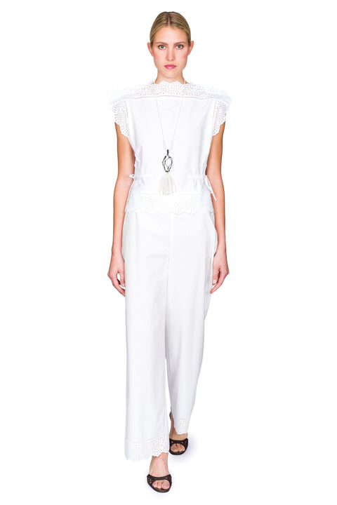 Gretana Pants With Lace Hem