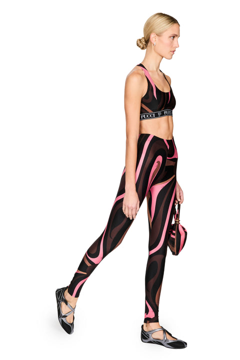 Marmo Print Lycra Leggings