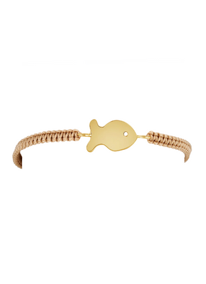 Tan Cord Medium Fish Friendship Bracelet