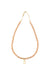 Full view of the beaded necklace on a white background