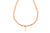 Close view at the Moonstone and Pear Opal beads on the necklace