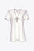 Ghost image of Area crystal bow v-neck t-shirt dress in white