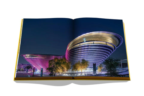 Some of the inside pages of the Expo 2020 Dubai book.