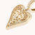 Very close view at the details on the heart charms