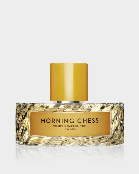 Up close look at the 50ml Morning Chess perfume bottle